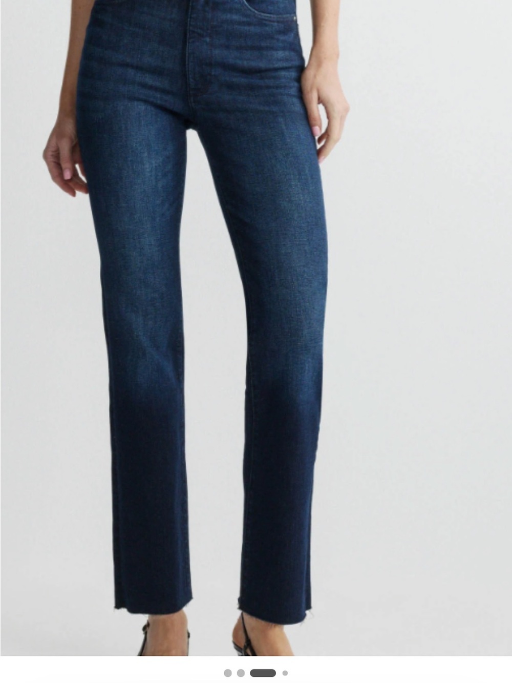 DL1961 Womens Mid-Rise Straight Leg Women's Jeans - Dark Indigo size 30 Petite